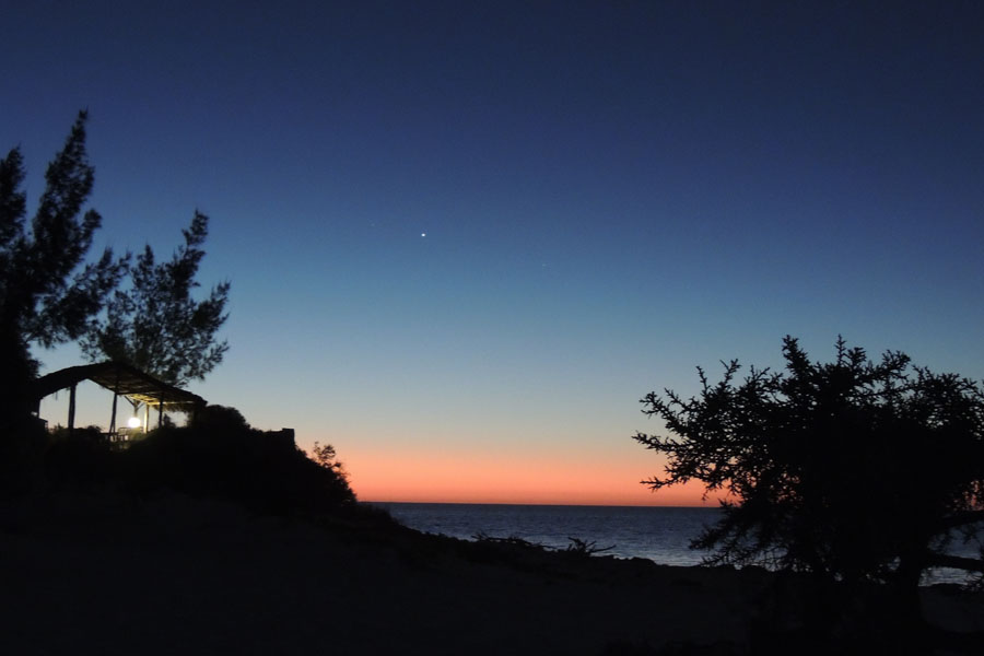 サラリーベイの夕陽