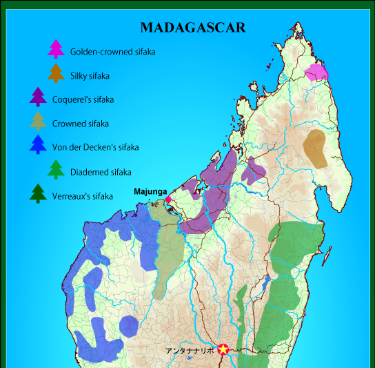 マダガスカル・シファカ地図上